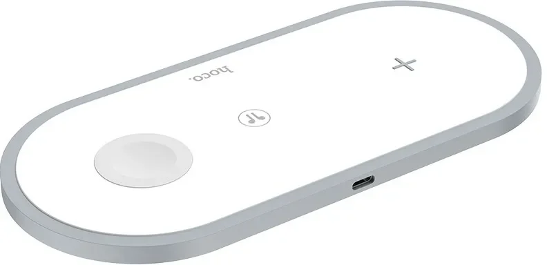 

Беспроводное зарядное устройство HOCO CW24 Handsome 3 в 1 (многоуровневая защита)