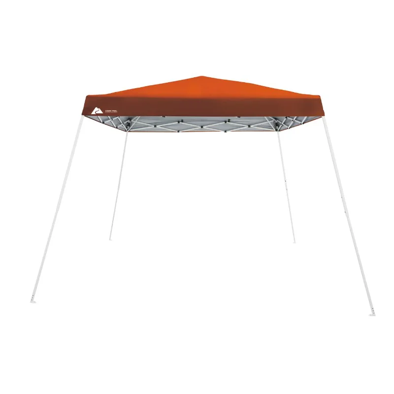 

Ozark Trail 10' x 10' Instant Slant Leg Canopy, Orange, outdoor canopy