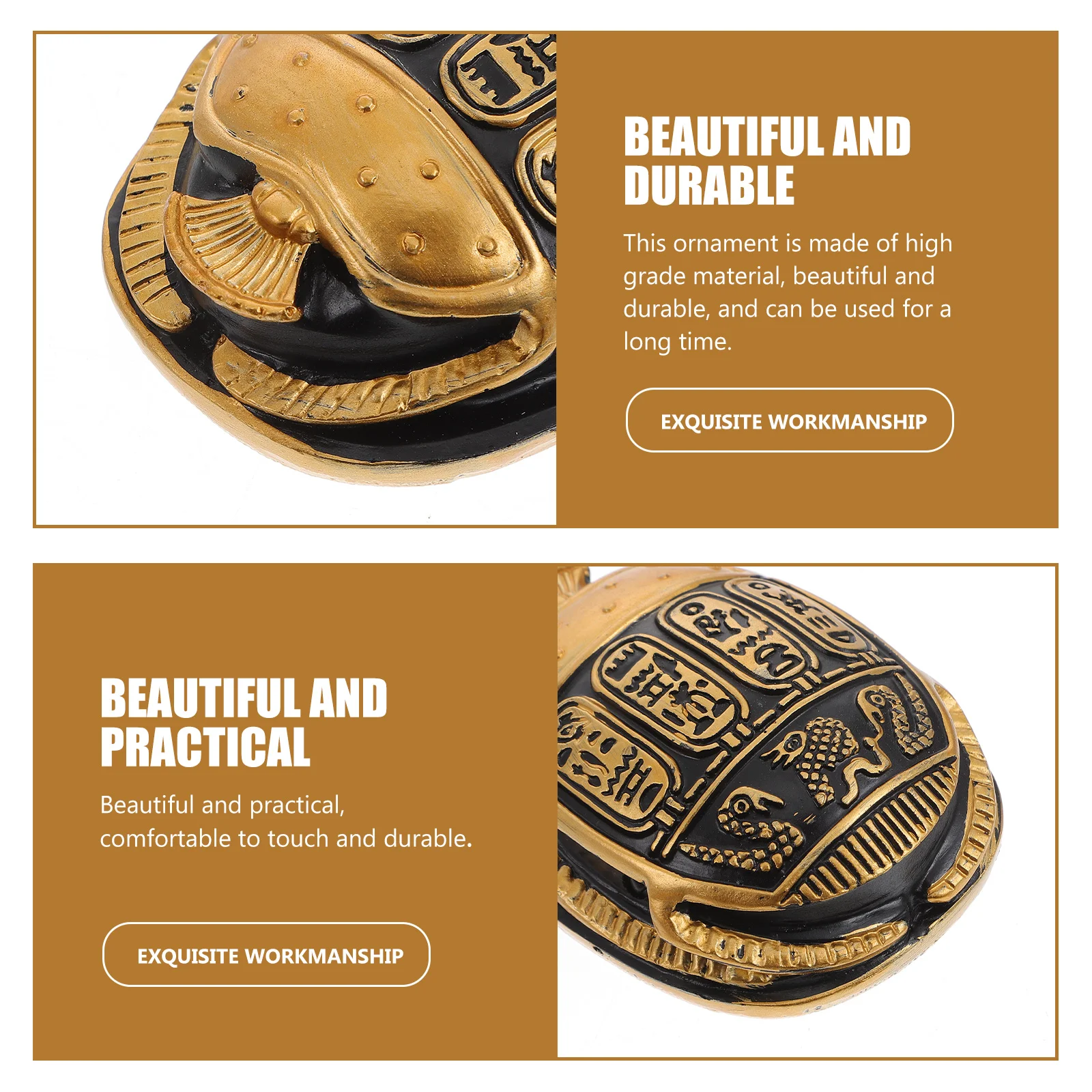 Фото Настольная мини-модель Scarab в виде животного, креативный Декор памятника, жук, украшение из смолы, Египет, офис, путешествия, настольное украшение №4