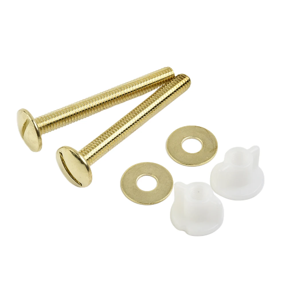 

2pcs Toilet Water Tank Bolt Kit 304 Stainless Steel Home Closestool Universal Bolt Through Set Bathroom Toilet Fixtures