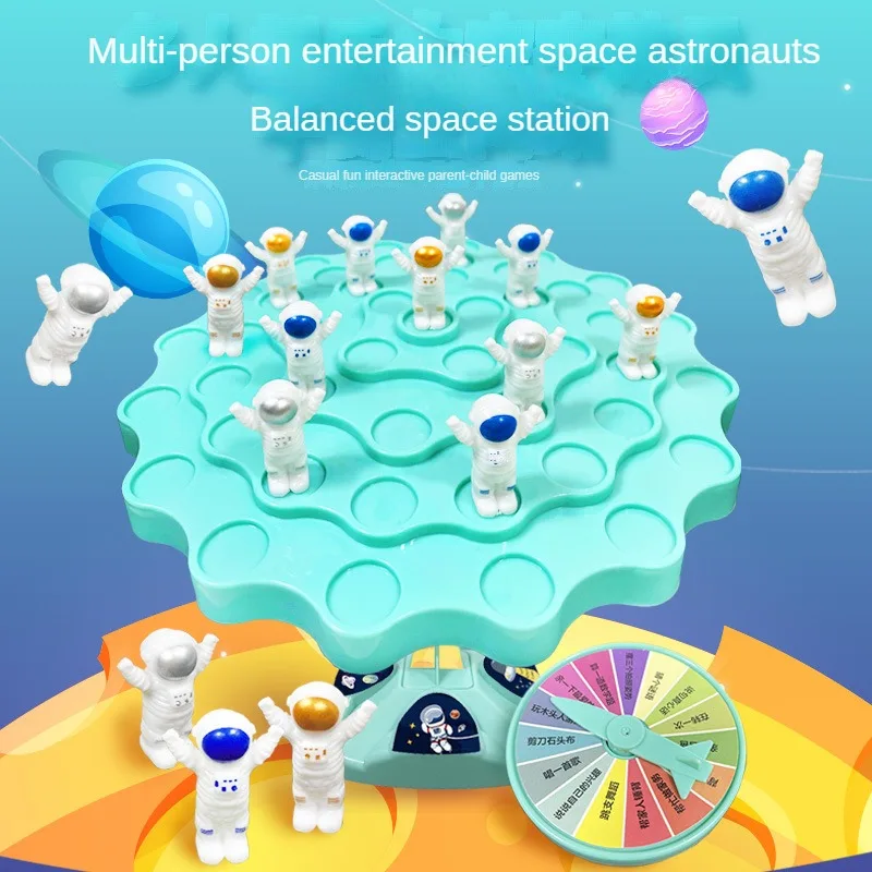 

Montessori Balance Tree Game Stackable Balance Tree Toy Game Educational Balancing Astronaut Board Game for Kids Christmas Gift