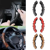 durable anti slip auto automobile carbon fiber fits 38cm silicone buckle steering boost cover steering wheel cover