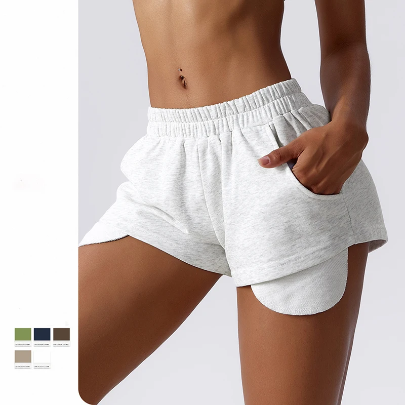 Loose Casual Sports Sweater Shorts Women's Summer All-match Quick-drying Running Fitness Pants Dance Yoga Shorts Women Clothing
