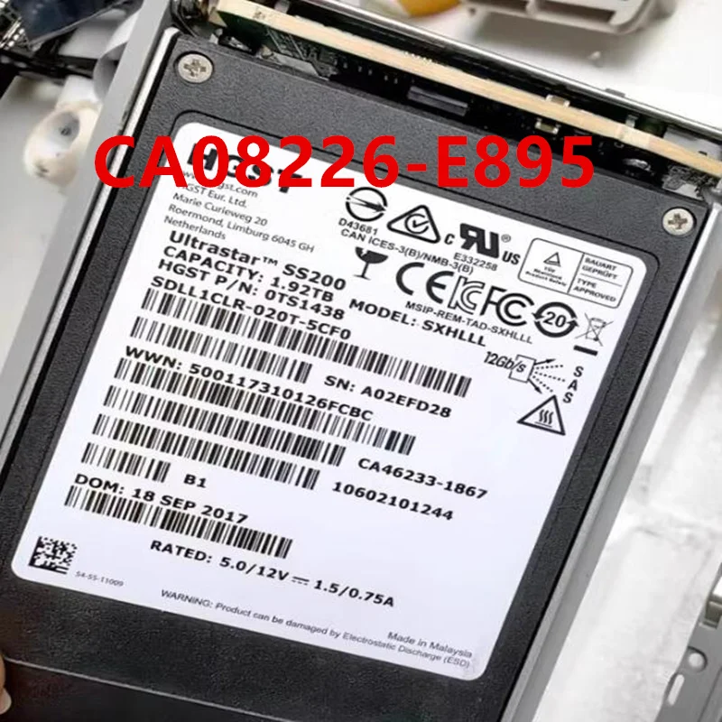 

Original Almost New Solid State Drive For FUJITSU DX S3 1.92TB 2.5" SAS SSD For CA08226-E895 CA46233-1867