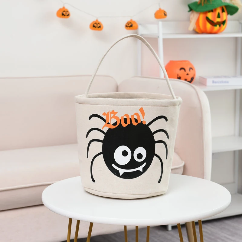 New Design Christmas Carrier Bag Portable Tote Bag Cute Pumpkin Bucket Halloween Party Decor Candy Bags