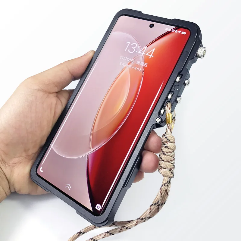 Роскошные армированные металлические алюминиевые Чехлы для телефона бампер Vivo