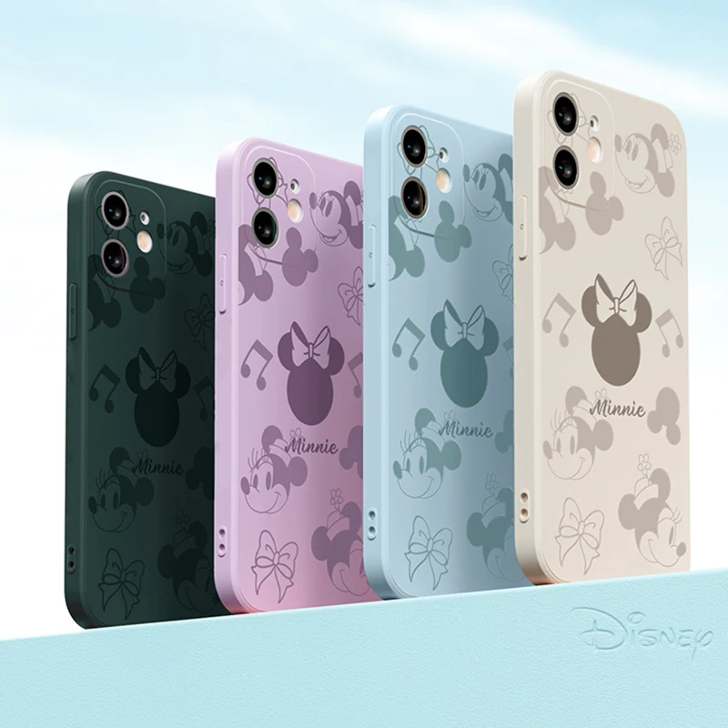 Чехол для телефона с аниме Микки Маусом iPhone 11 12 13 Pro MAX Mini 5 6 7 8 Plus X XR XS SE 2020 мягкий