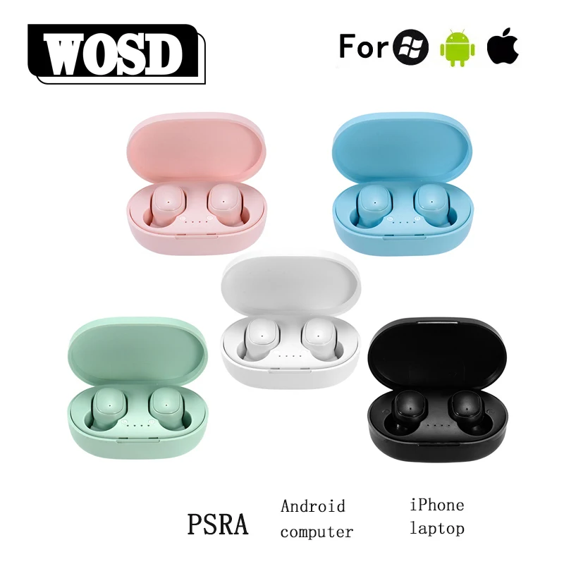 Беспроводная bluetooth-гарнитура A6S TWS спортивное стерео устройство с микрофоном и