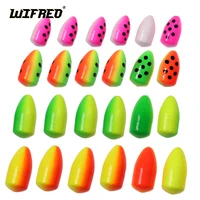 wifreo 20pcs fishing foam float bobber buoys bullet oval floats for fly fishing pompano bottom rigs saltwater fishing accessory