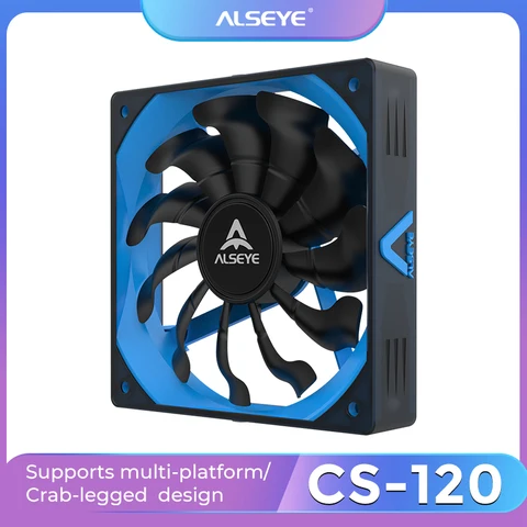ALSEYE CS-120 вентилятор для компьютера 120 мм синий