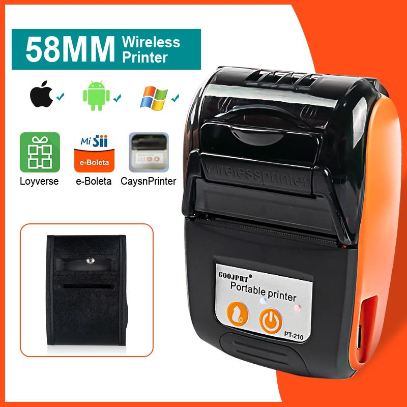 

58mm Mini Smart Thermal Printer Portable Receipt Bill Thermal Maker Android IOS Pocket Mobile Printer Loyverse