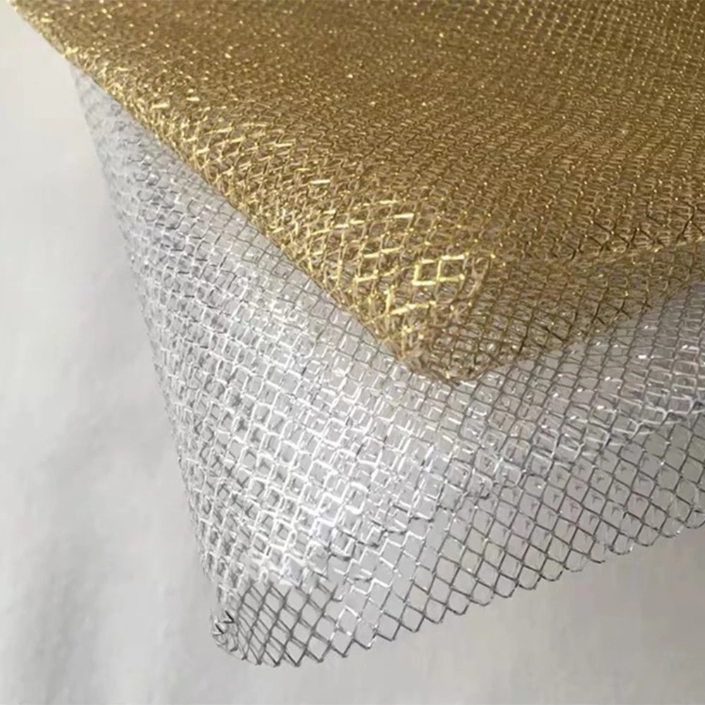 Золотистый серебристый цвета алмаза форма тюль марля сетка Марля жесткая