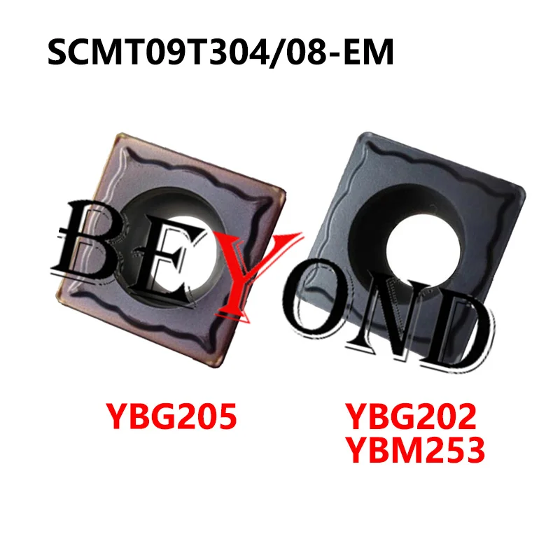 SCMT09T304-EM YBG202 SCMT09T308-EM YBG205 YBM253 100% оригинальные твердосплавные вставки SCMT 09T304 09T308