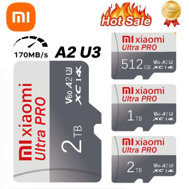 Карта памяти Micro TF SD Card 128GB 512G Class10 256G 1TB