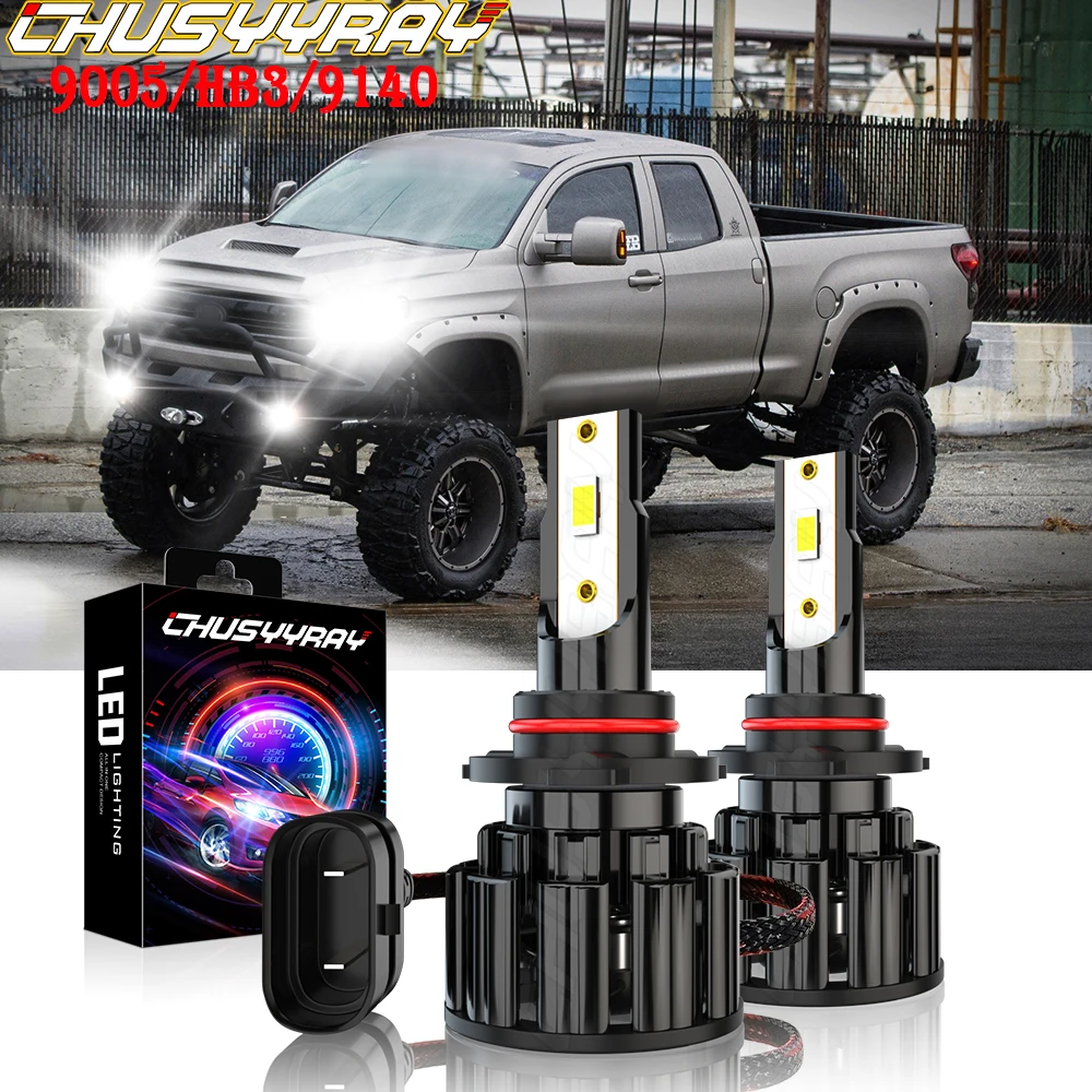 

CHUSYYRAY Car Lights Compatible For Toyota Tundra 2007-2013 9005 48W Led Headlight Lamp For Car CSP Chip 9005 HB3 9140 Minisize