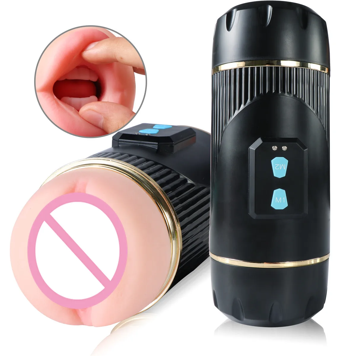 7-частотная двойная головка Мужская мастурбация магнитное притягивание оральная