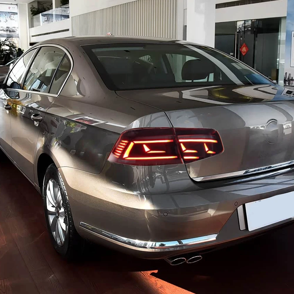 Фото Для VW Passat B8 Magotan 2016-2019: Новые задние фонари в сборе, обновленный стиль, динамический сигнал поворота, светодиодные аксессуары №5