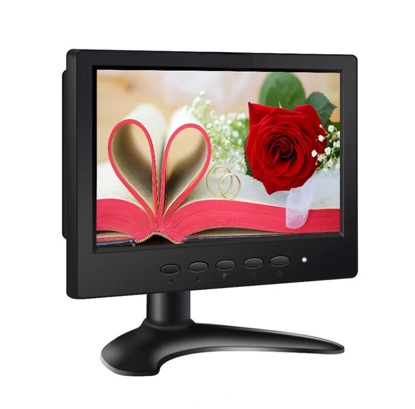 

Eyoyo 7“ Mini Monitor HDMI 1024x600 LCD Screen Display with HDMI/BNC/VGA/AV port For CCTV DVD PC Laptop DVR CCD Camera