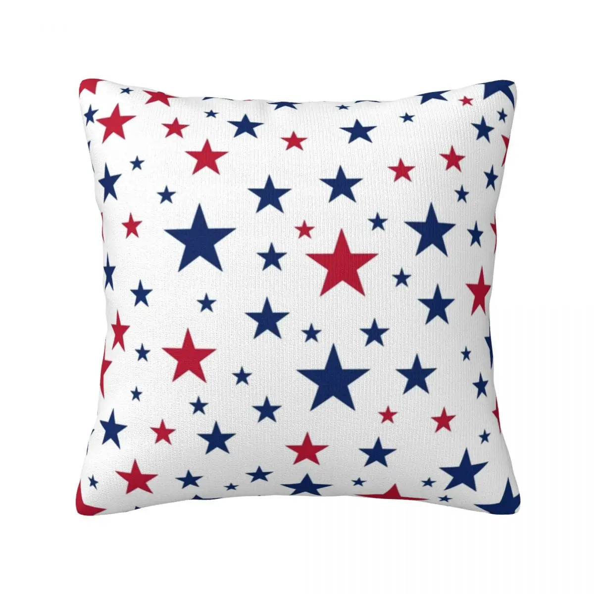 

Star Print Pillow Case American Stars 4th July Polyester Sofa Pillowcase Zipper Summer Square Cover