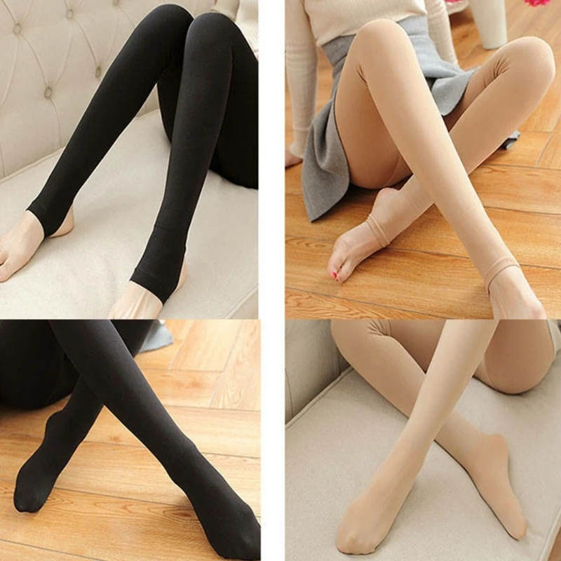 

Womens Thermal Underwear Bottoms Fleece Lined Winter Leggings Long Pants High Waist Elastic Leggings Thermal Yoga Pants