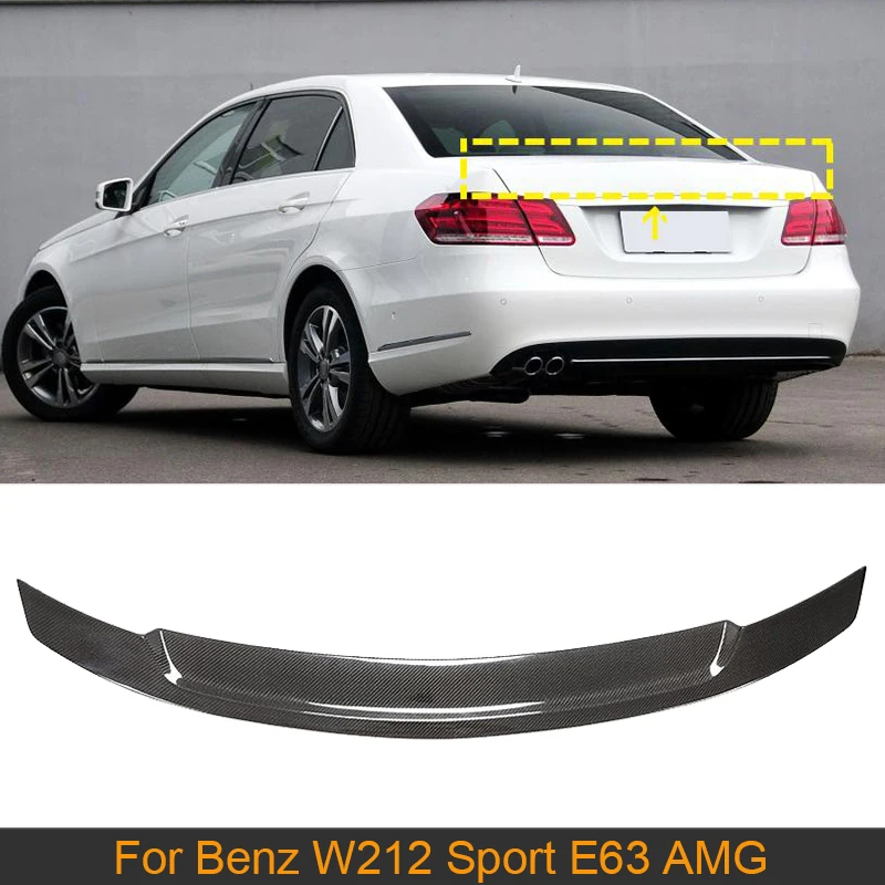 

Carbon Fiber Rear Trunk Wing Spoiler For Mercedes-Benz E Class W212 E550 E350 E63 AMG Sedan 4 Door 2010-2013 Car Rear Spoiler