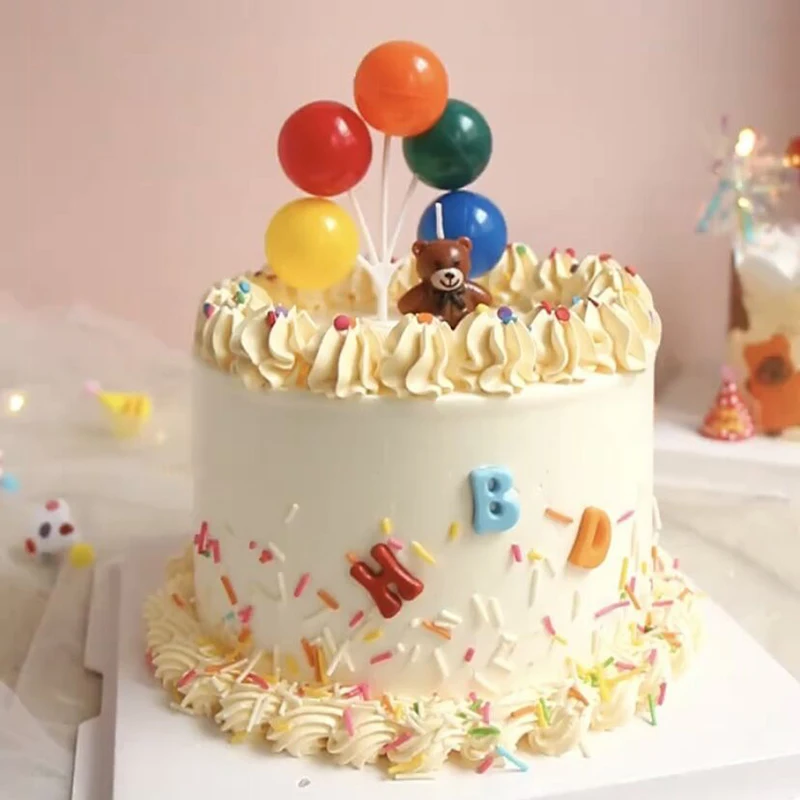 Красочный воздушный шар украшение торта креативный день рождения конфетные