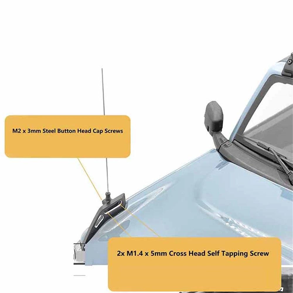 

1pcs Antenna for Trx-4 Ford BRONCO RC Car Models Upgrade Parts