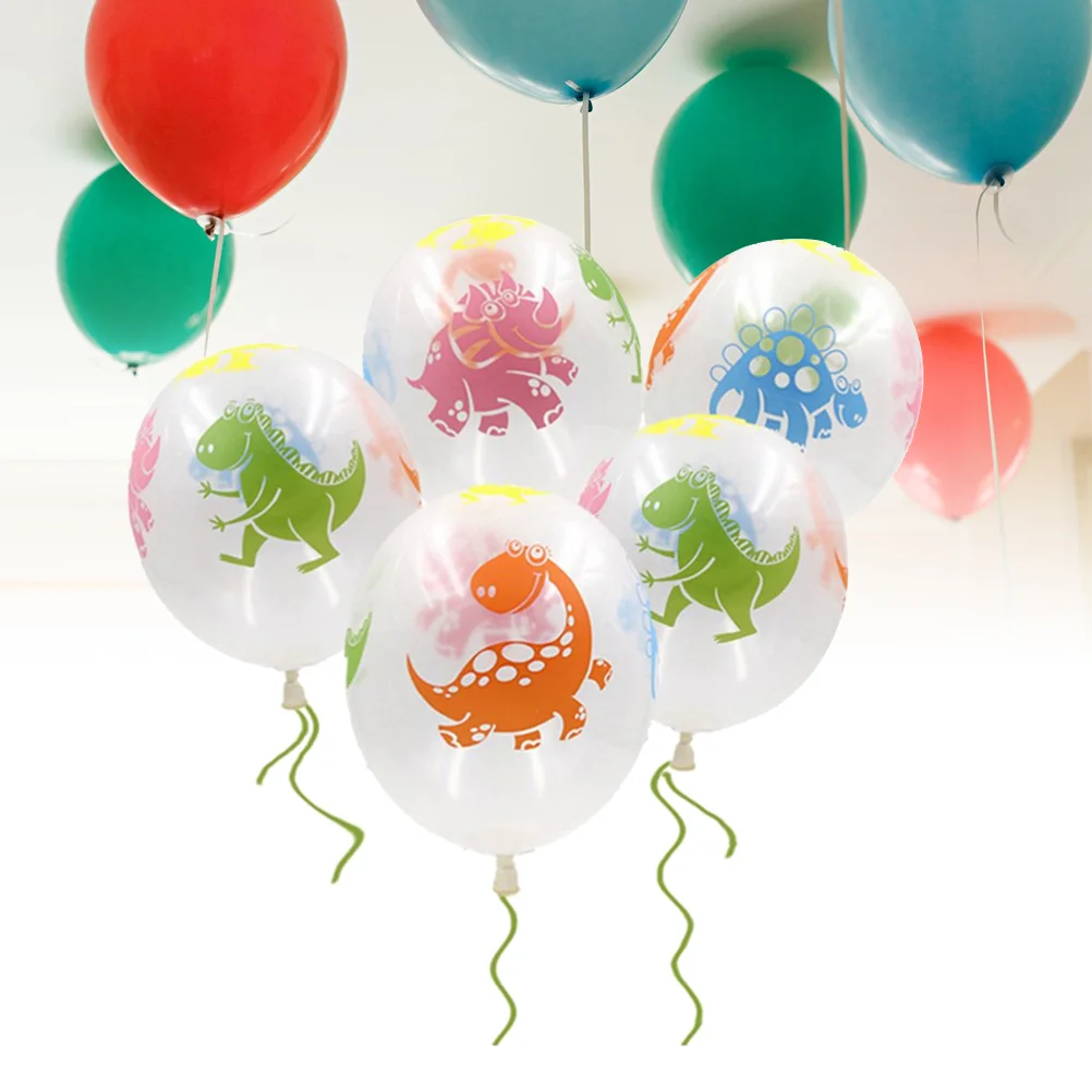 

10pcs Balloons Cartoon Colorful Transparent Latex Party Supplies Balloons Kit for Birthday Banquet Wedding