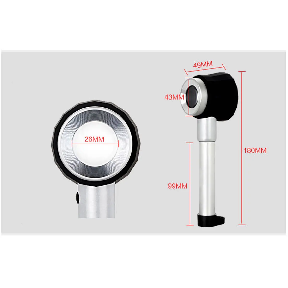 Ручные складные металлические лупы 45X льняной тестер ткань увеличительное