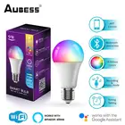 Умсветильник Светодиодная лампа B22 E27 с Wi-Fi, 9 Вт, RGB-подсветка, работает с AlexaGoogle Home, 85-265 в, RGB + CCT, функция регулировки яркости, волшебная лампа