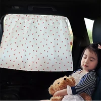 suction cup curtain in the car window sunshade cover cartoon universal side window sunshade uv protection for kid baby children