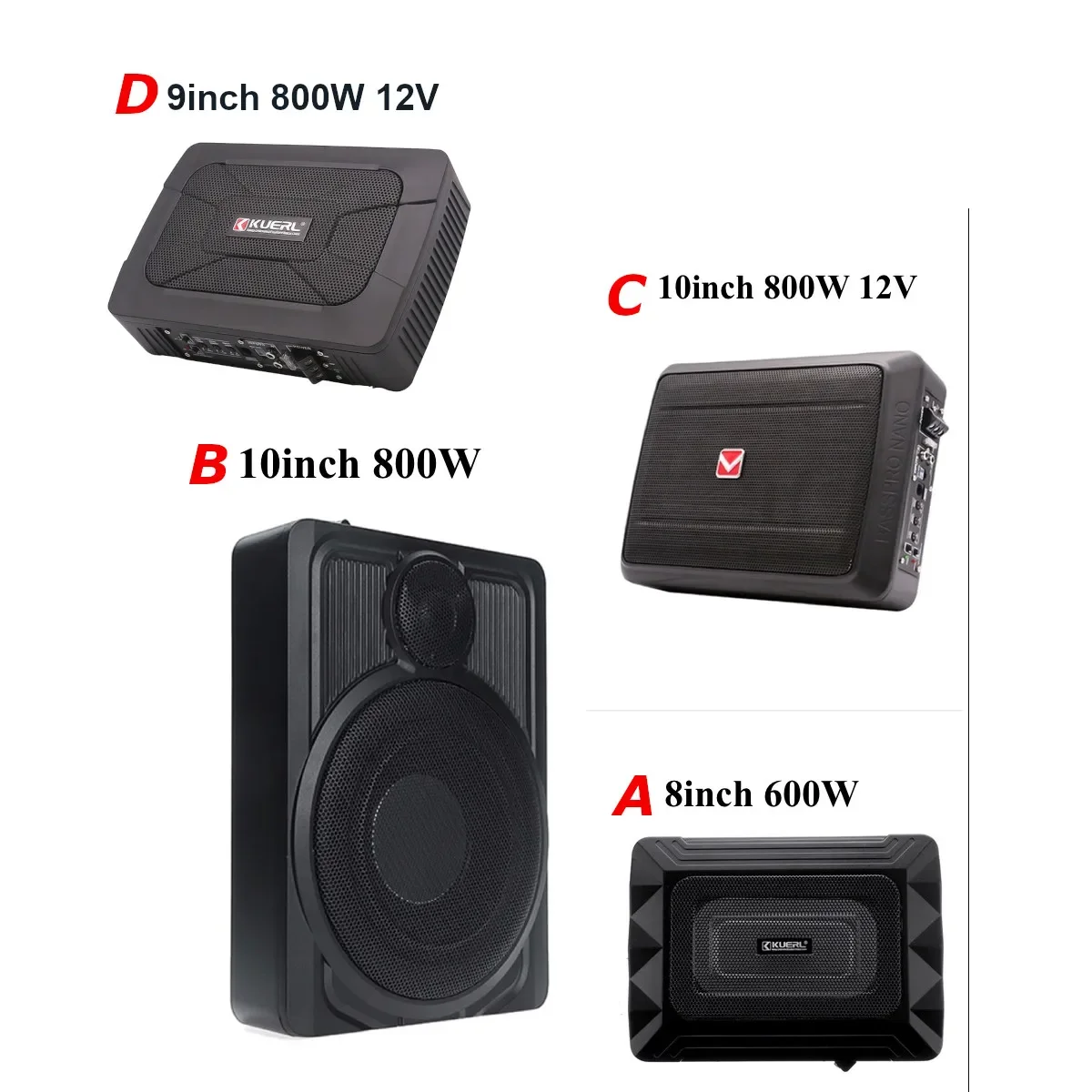 Усилитель для динамика 600 Вт/800 Вт активный сабвуфер автомобиля ультратонкий