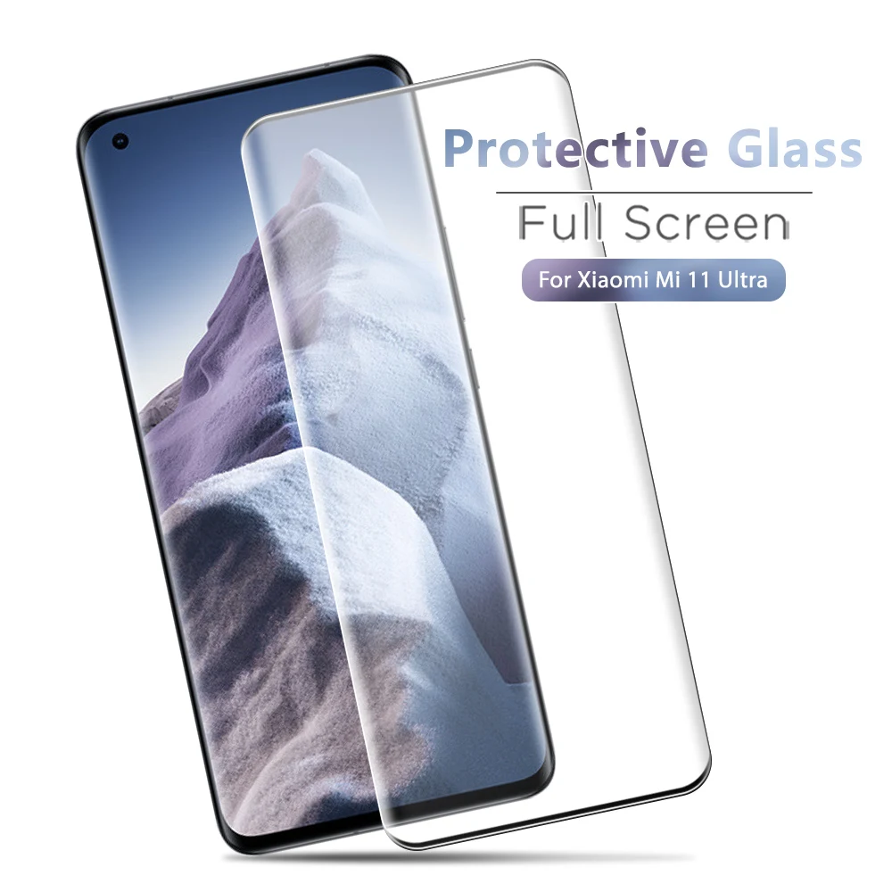 Curved Tempered Glass For Xiaomi Mi 12 Pro 11 Ultra Full Coverage Screen Protector For Mi 12 11 Pro 11 Protective Glass Film