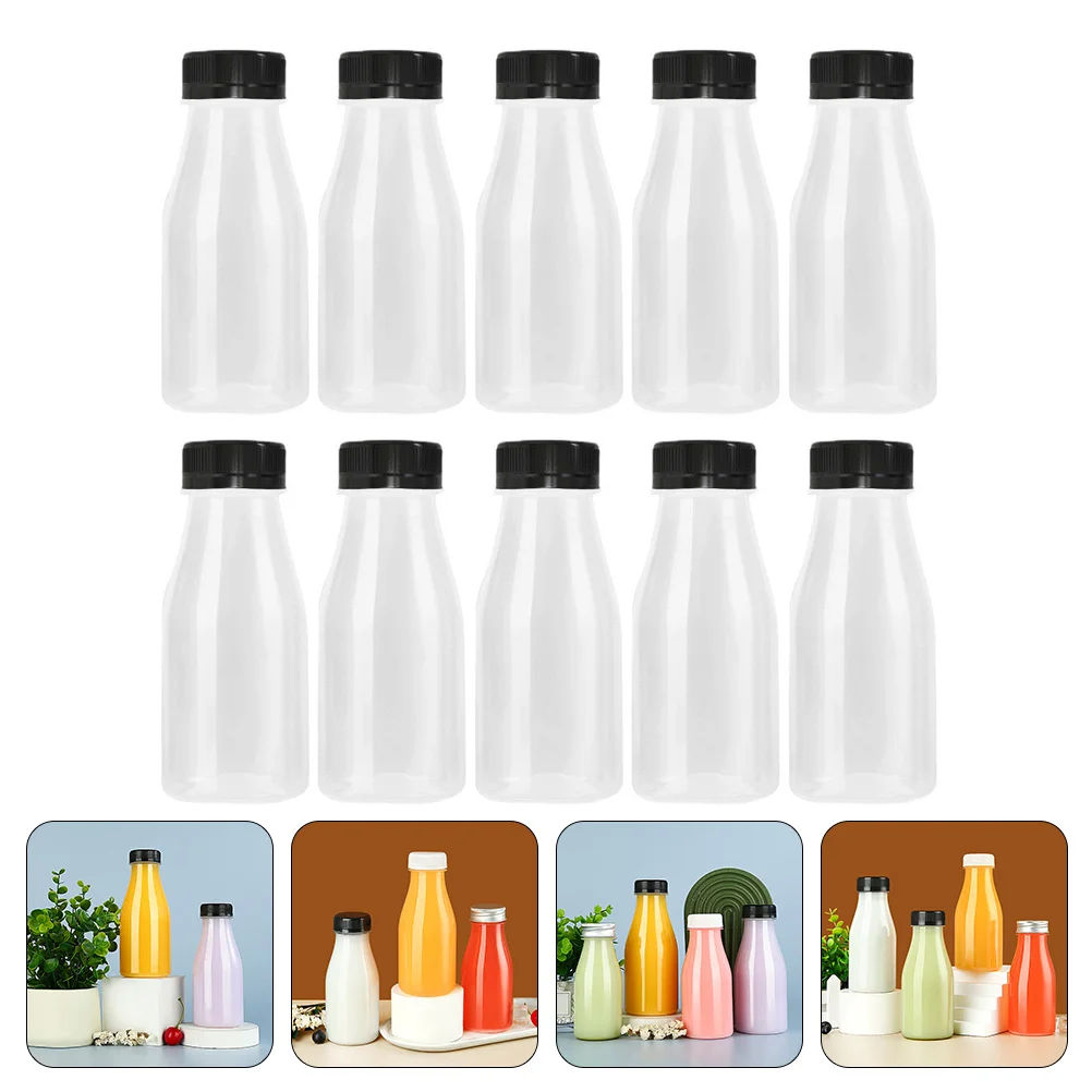 

Bottles Bottle Caps Beverage Drink Water Empty Container Yogurt Jar Lids Reusable Containers Smoothie Transparent Jug Out Take