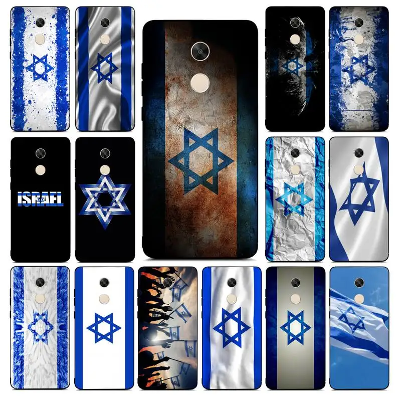

YNDFCNB Israel Flag Country Banners Israeli Phone Case for Redmi Note 8 7 9 4 6 pro max T X 5A 3 10 lite pro