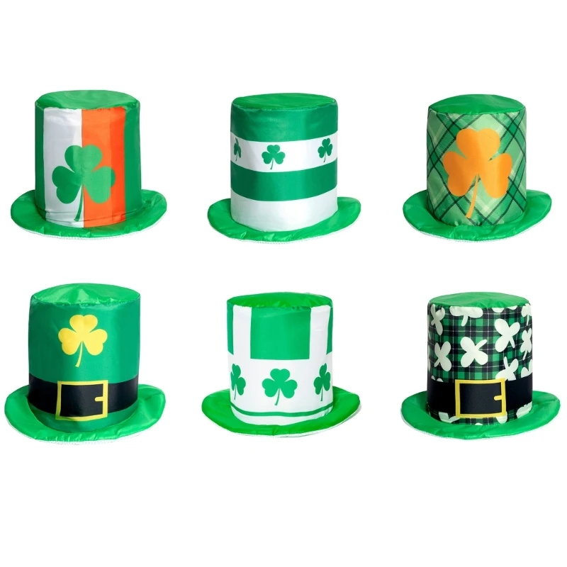 

Женская шляпа в стиле Св. Патрика, зеленая шляпа в стиле лепрекауна, Ирландская шляпа в стиле лепрекауна, зеленая шляпа в стиле St, трюки, женская шляпа