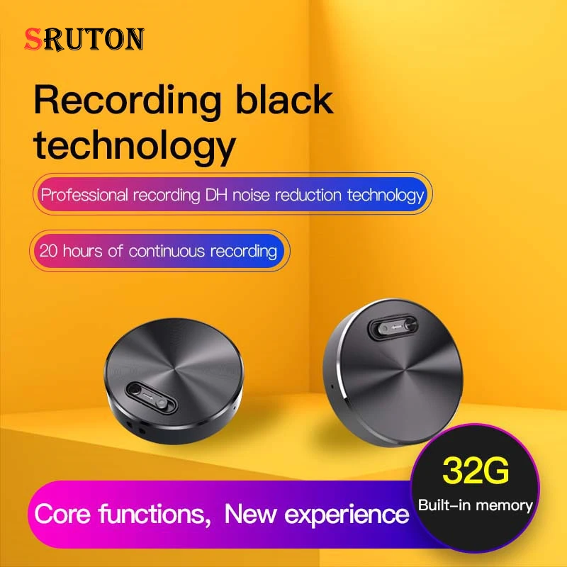 

SRUTON 20 Hrs Professional Recording 32G Small Pen Digital Voice Recorder Portable Dictaphone Sound Record Device Audio Recorder
