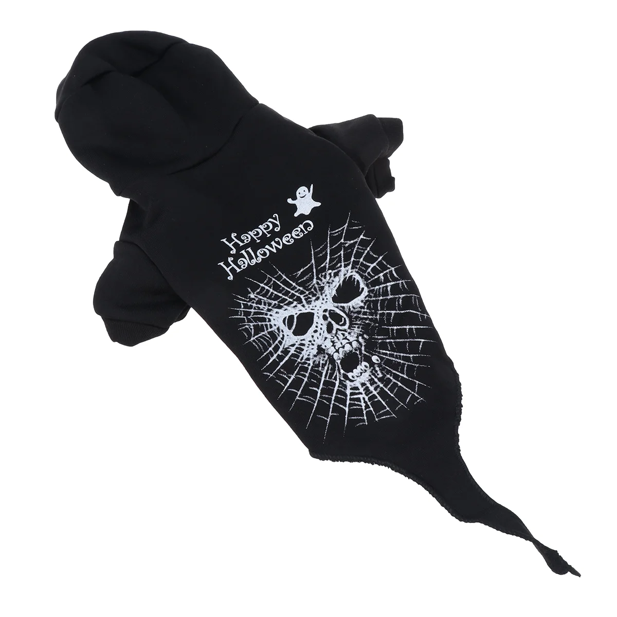 Костюм с капюшоном черепом и ужасом для домашних животных забавная одежда