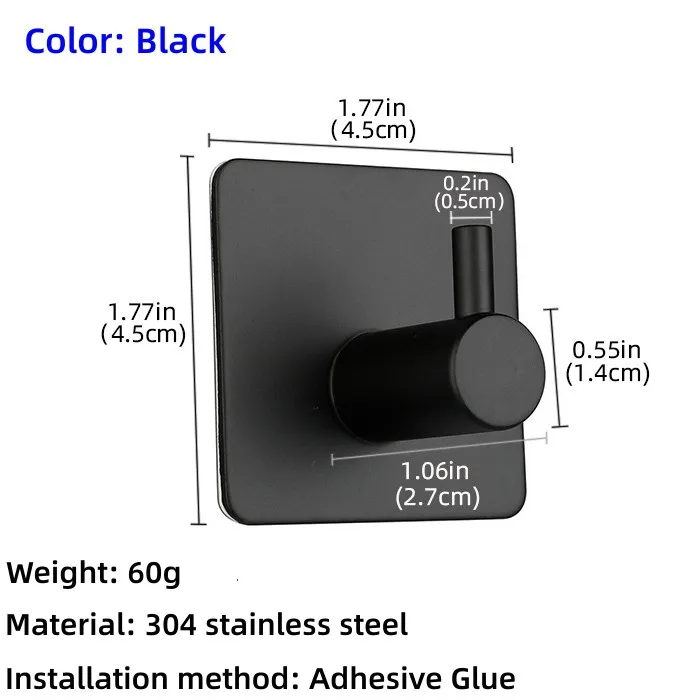 

Крючки самоклеящиеся из нержавеющей стали 304