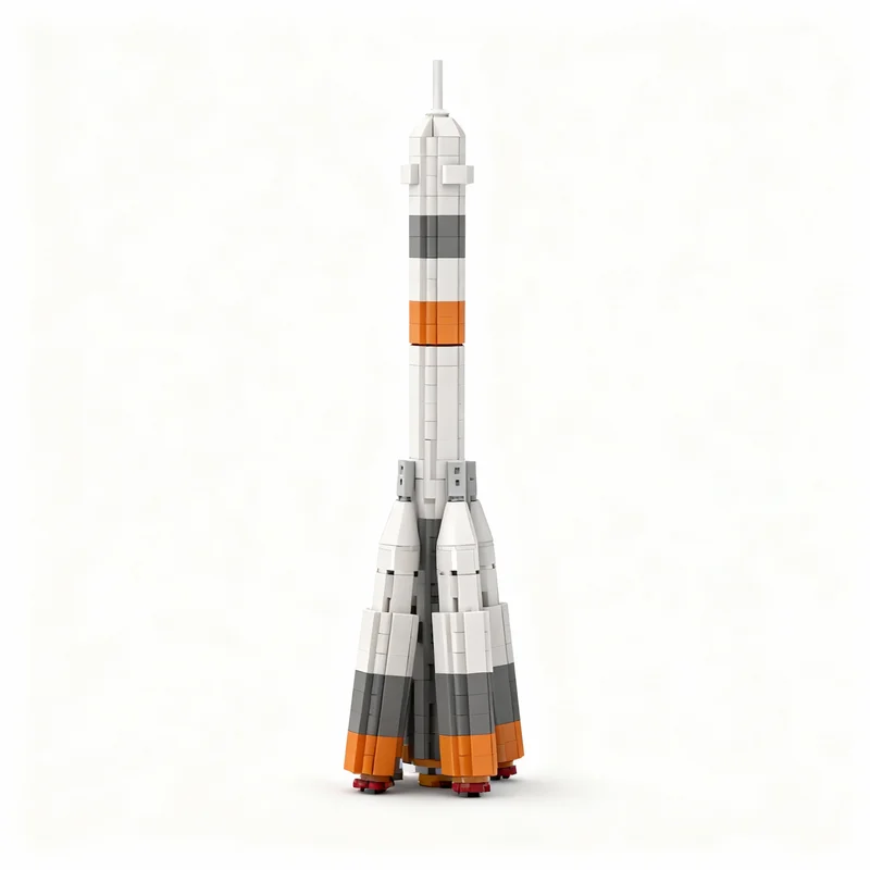 361 деталь MOC: Модель космического корабля Союз-2Ф Фрегат — Конструктор, Развивающая игрушка, Подарок на Рождество, Идея для творчества, Сборная модель (art.: 3920da4f95dfc) - 3920da4f95dfc