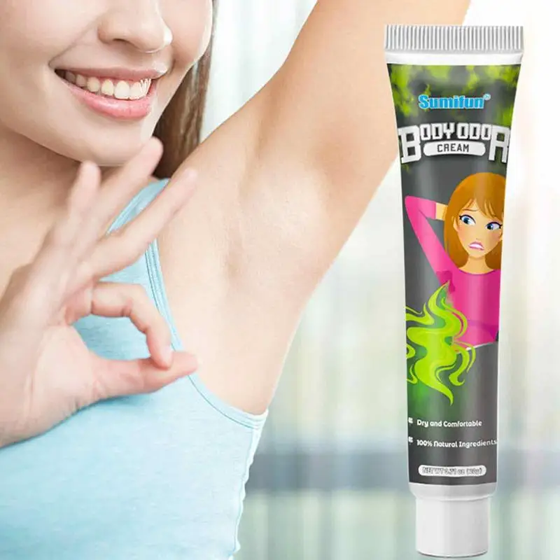 

Body Odor Sweat Deodorant Cream 20g Natural Underarm Armpit Sweat Odor Remover Antiperspirant Stinky Body Care Deodorant Lotion