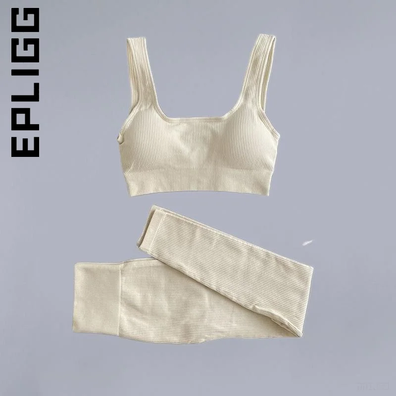 

Epligg Women Seamless Fitness High Waist Leggings Gym Sport Wear Women Scrunch Sport Set Women Tights Yoga Kit Yoga Suit Female