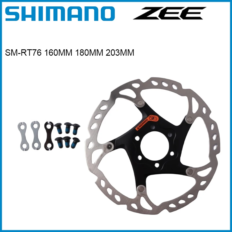 Дисковый тормозной ротор SHIMANO ZEE SM RT76 160 мм 180 203 6 болтов серия M640 1 шт.