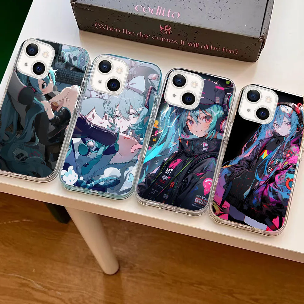 WBA-14 Hatsune-Miku Прозрачный силиконовый чехол для Moto G G4 5 6 7 8 Power Play Stylus Plus