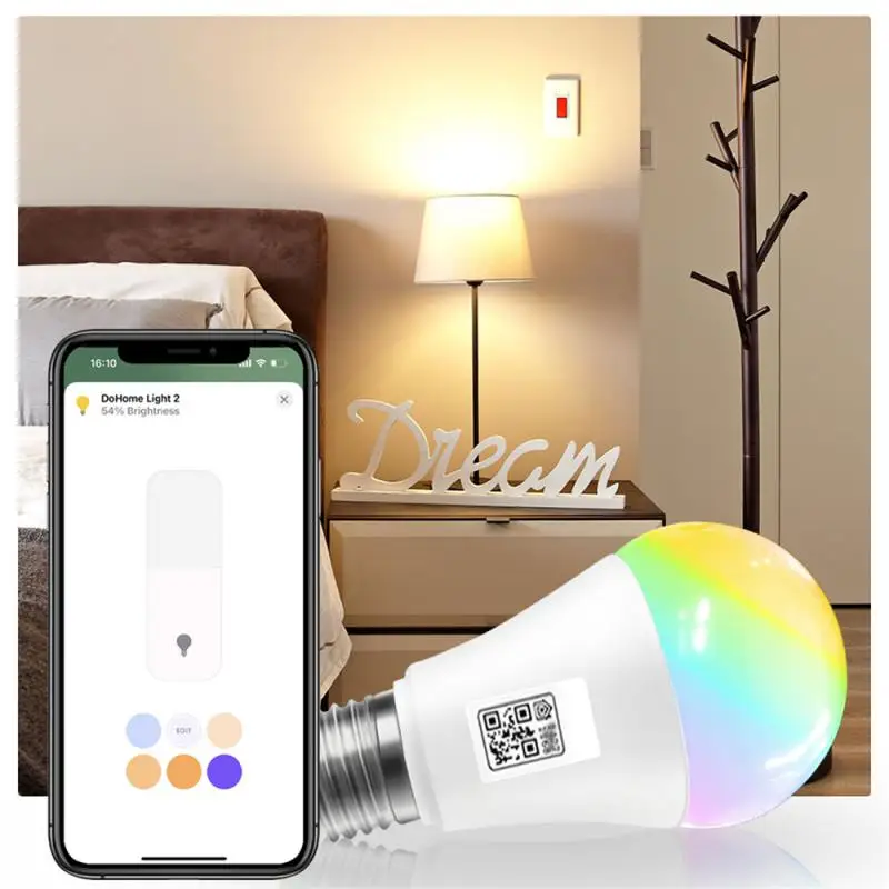 

Оригинальная умная лампа Homekit с Wi-Fi, лампа GU10, E14, E27, RGB, лампочка с голосовым управлением Siri, работает с приложением для дома, комплект для Alexa Home