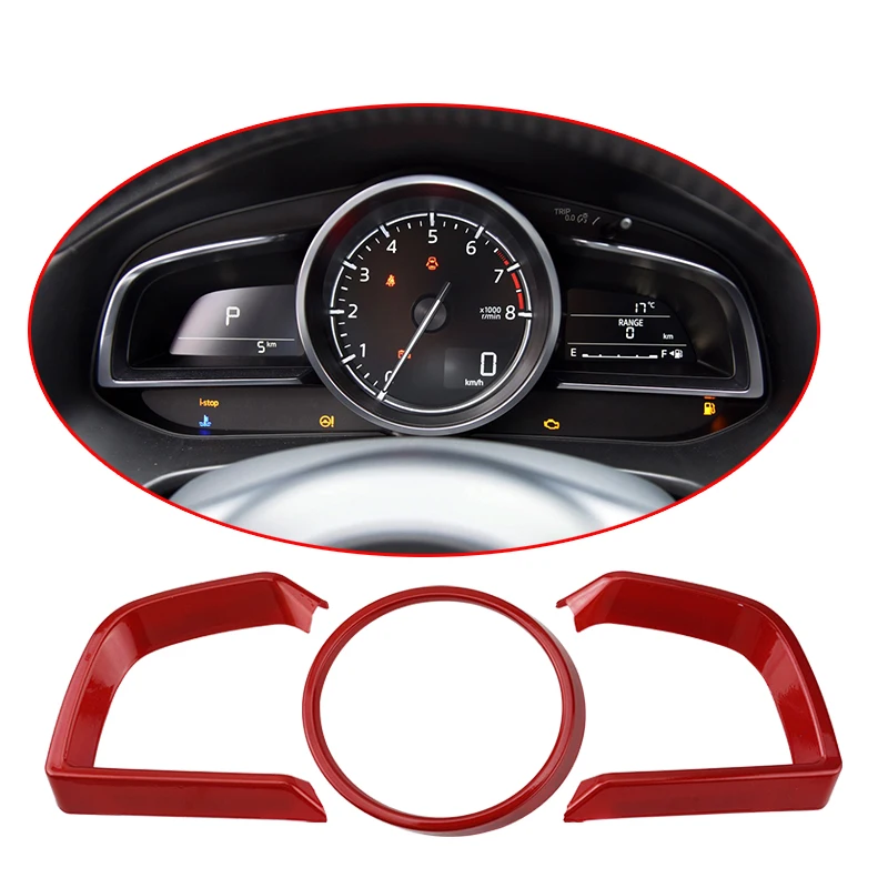 

Для Mazda 3 Axela CX4 CX5 ABS салон автомобиля приборная панель рамка крышка декоративная наклейка отделка 2017 2018 2019