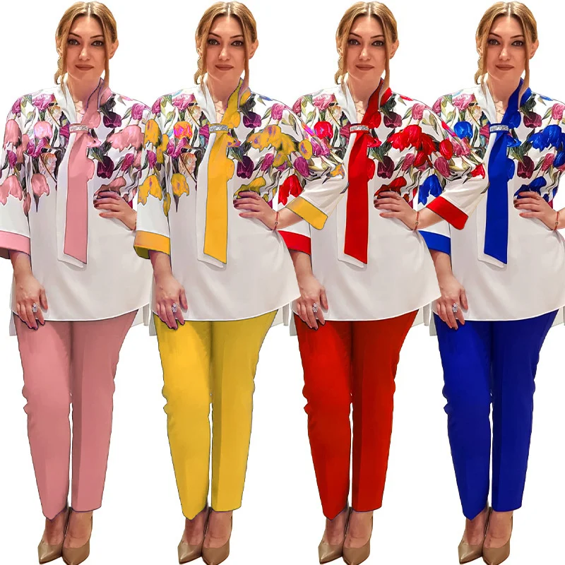 Женские Модные африканские костюмы Shein 2022 нигерийские Большие женские рубашки с