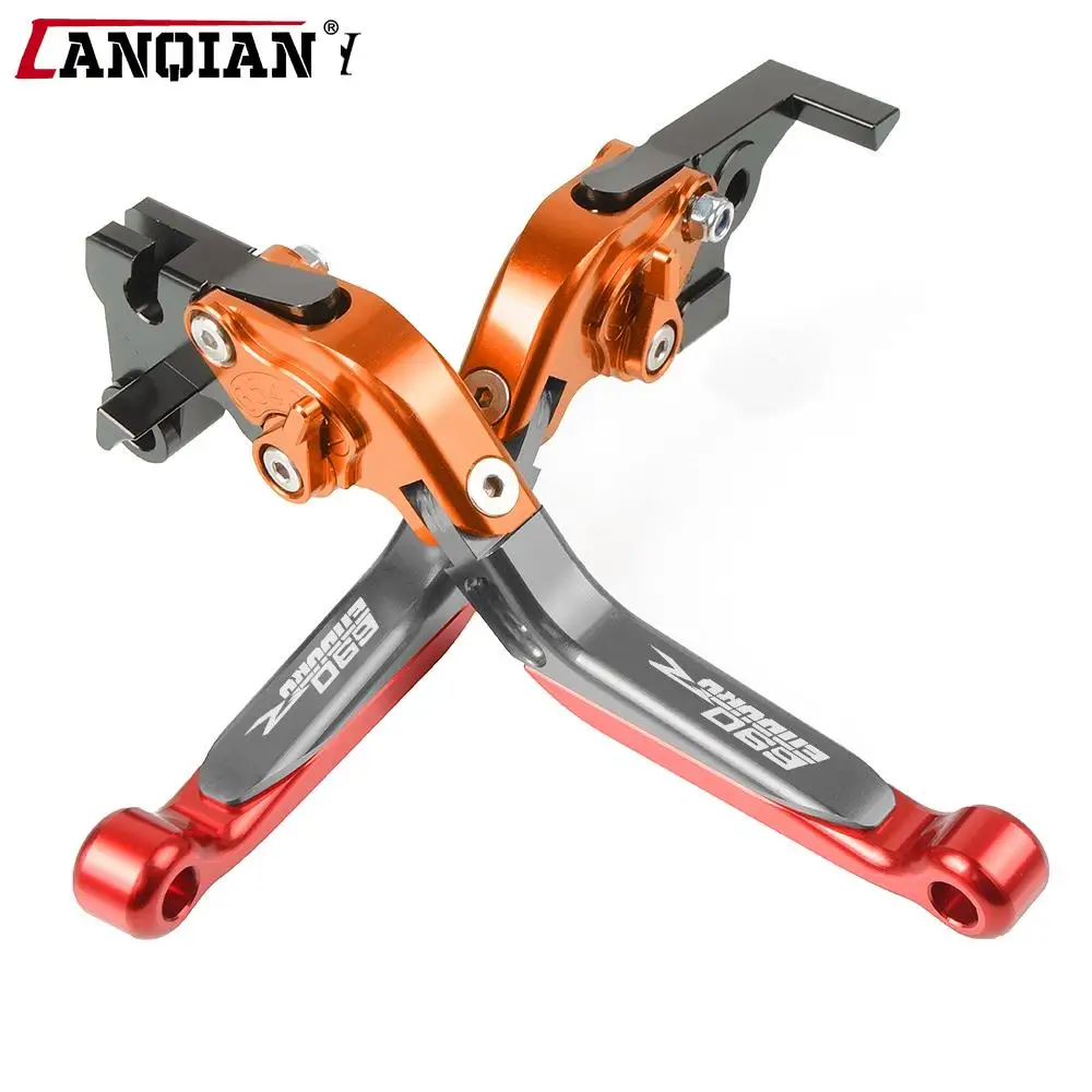 

Motorcycle Accessories CNC Adjustable Brake Clutch Levers With LOGO For 690 EnduRo R 690EnduRo R 2014 2015 2016