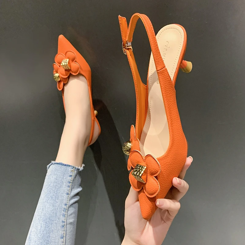 

Босоножки женские на высоком каблуке, с цветочным принтом