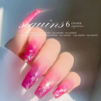 colorful ultra light nail design diy sequins nail glitter powder women fashion nail decoration nail glitter flake